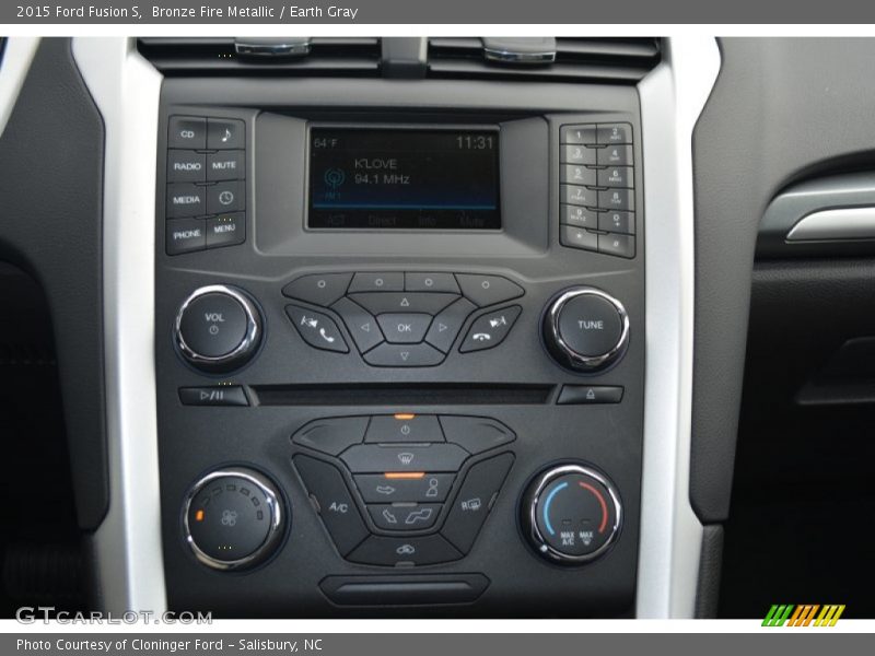 Bronze Fire Metallic / Earth Gray 2015 Ford Fusion S