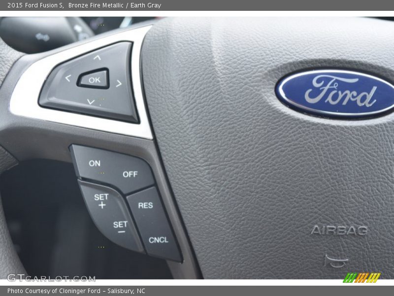 Bronze Fire Metallic / Earth Gray 2015 Ford Fusion S