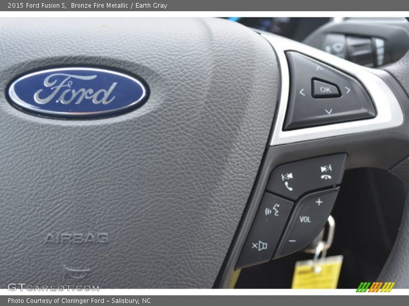 Bronze Fire Metallic / Earth Gray 2015 Ford Fusion S