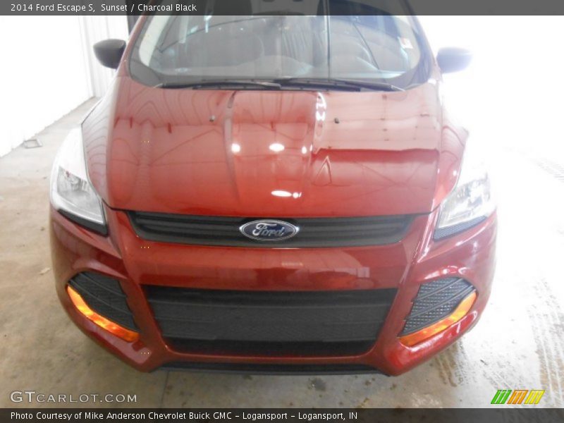 Sunset / Charcoal Black 2014 Ford Escape S
