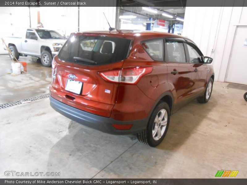 Sunset / Charcoal Black 2014 Ford Escape S