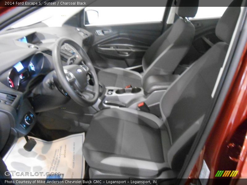 Sunset / Charcoal Black 2014 Ford Escape S