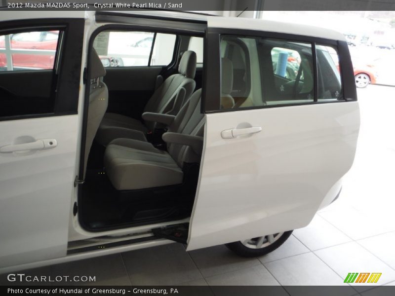 Crystal White Pearl Mica / Sand 2012 Mazda MAZDA5 Sport
