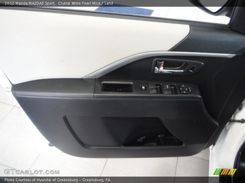 Crystal White Pearl Mica / Sand 2012 Mazda MAZDA5 Sport