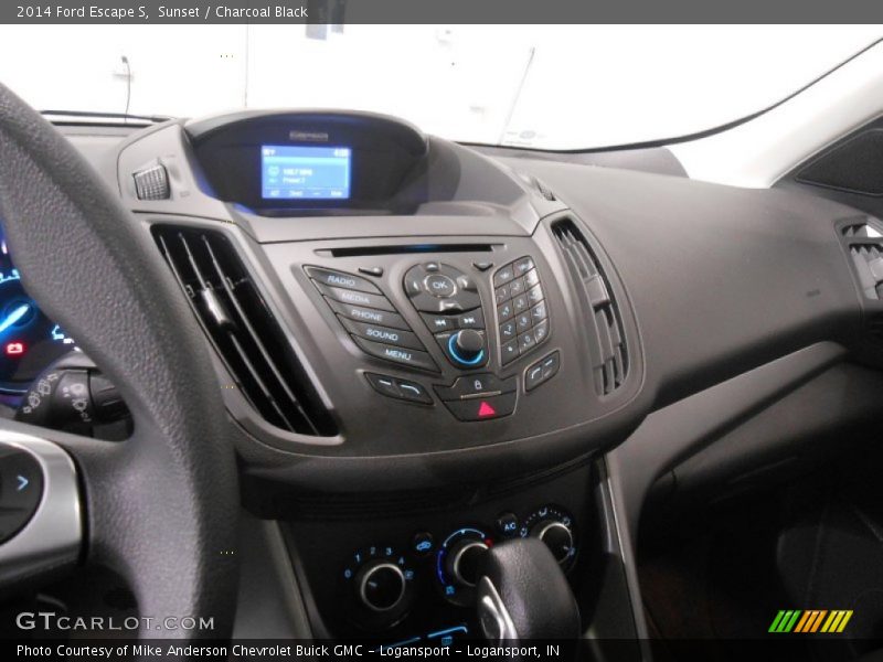Sunset / Charcoal Black 2014 Ford Escape S