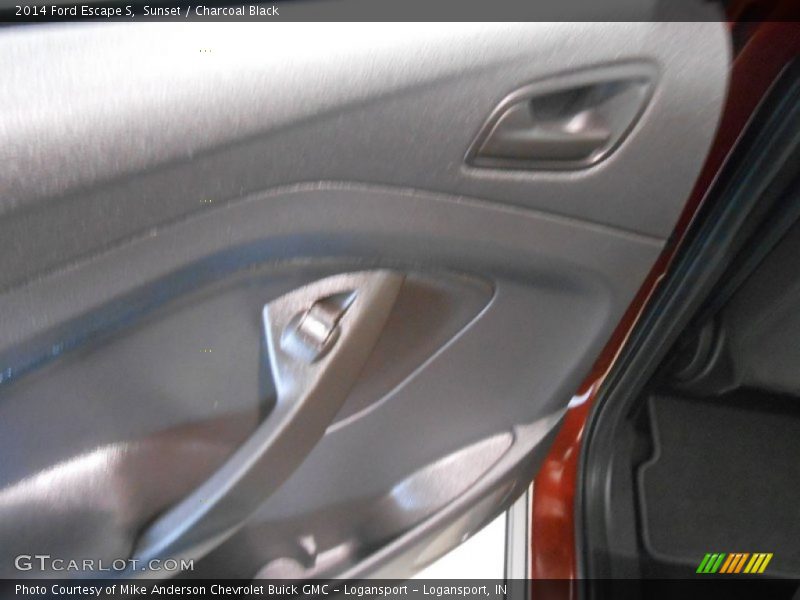 Sunset / Charcoal Black 2014 Ford Escape S