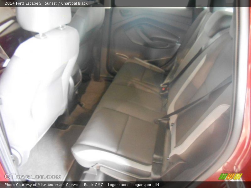 Sunset / Charcoal Black 2014 Ford Escape S