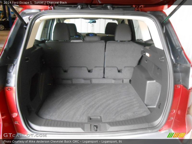 Sunset / Charcoal Black 2014 Ford Escape S