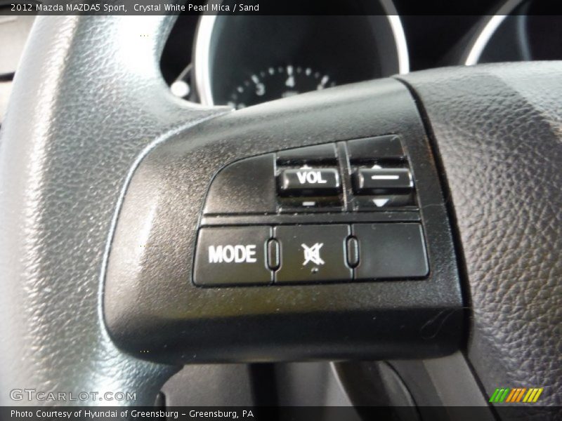 Crystal White Pearl Mica / Sand 2012 Mazda MAZDA5 Sport