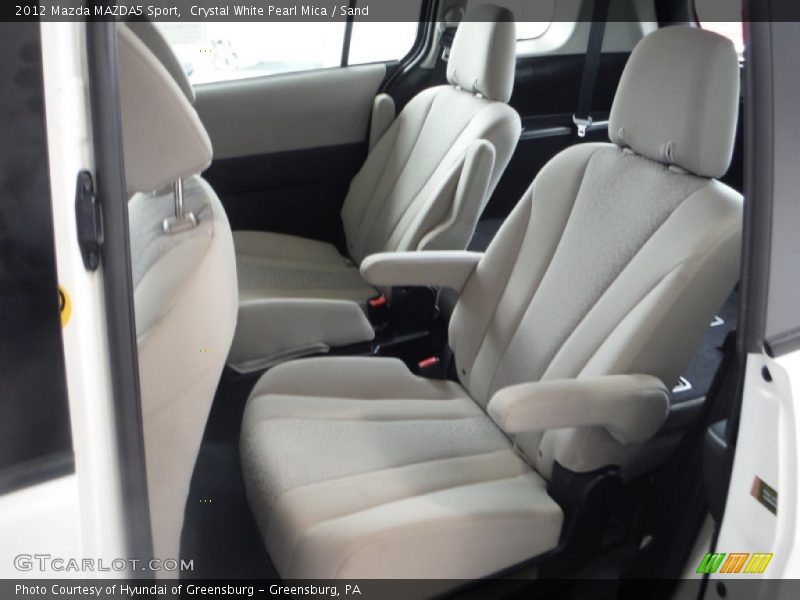 Crystal White Pearl Mica / Sand 2012 Mazda MAZDA5 Sport