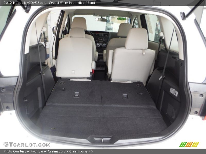 Crystal White Pearl Mica / Sand 2012 Mazda MAZDA5 Sport