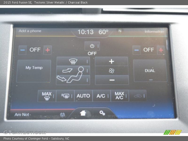 Tectonic Silver Metallic / Charcoal Black 2015 Ford Fusion SE