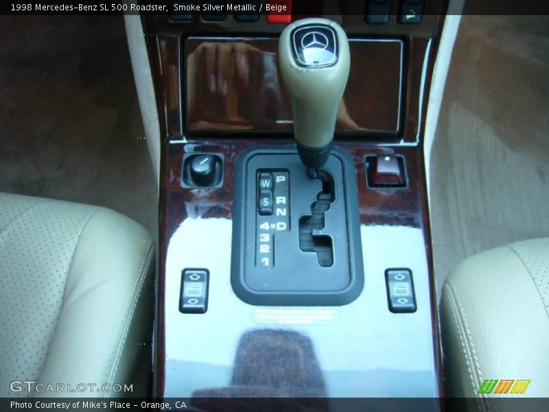 Smoke Silver Metallic / Beige 1998 Mercedes-Benz SL 500 Roadster
