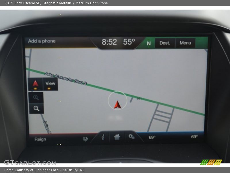 Magnetic Metallic / Medium Light Stone 2015 Ford Escape SE