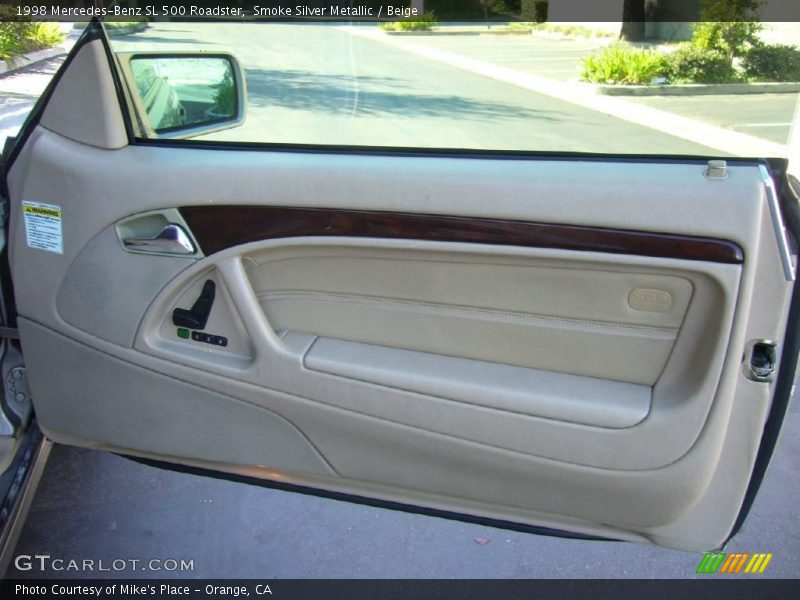Smoke Silver Metallic / Beige 1998 Mercedes-Benz SL 500 Roadster
