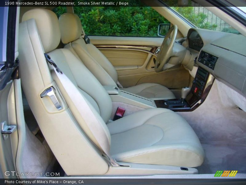 Smoke Silver Metallic / Beige 1998 Mercedes-Benz SL 500 Roadster