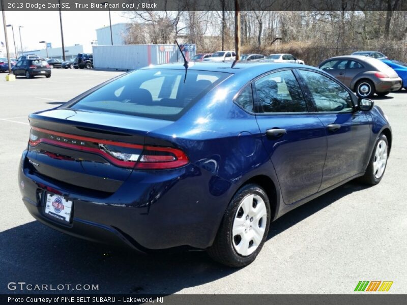 True Blue Pearl Coat / Black 2013 Dodge Dart SE
