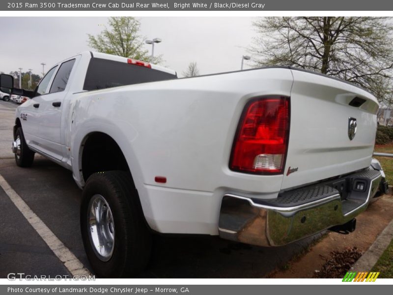 Bright White / Black/Diesel Gray 2015 Ram 3500 Tradesman Crew Cab Dual Rear Wheel