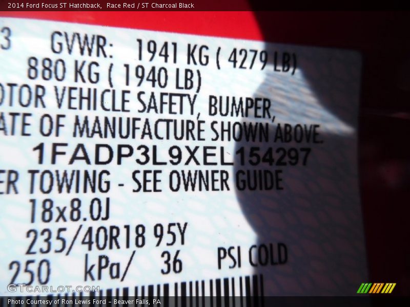 Race Red / ST Charcoal Black 2014 Ford Focus ST Hatchback