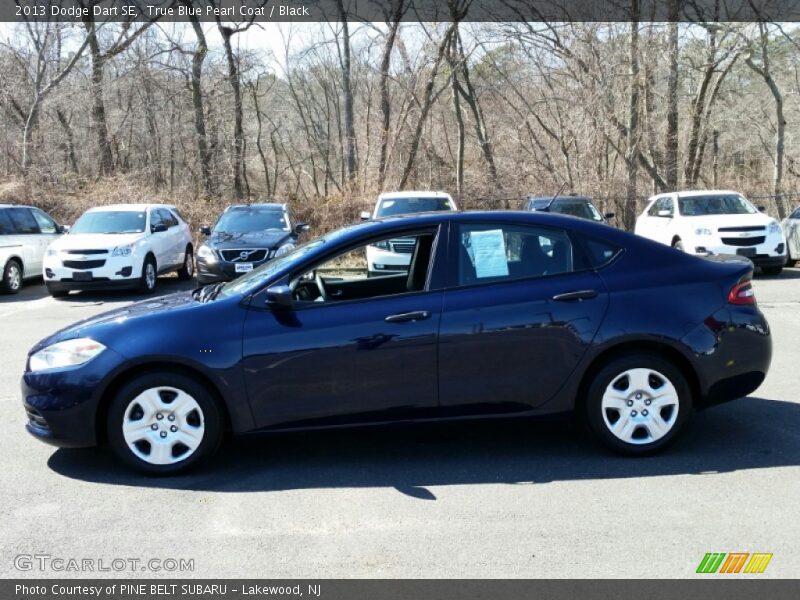 True Blue Pearl Coat / Black 2013 Dodge Dart SE