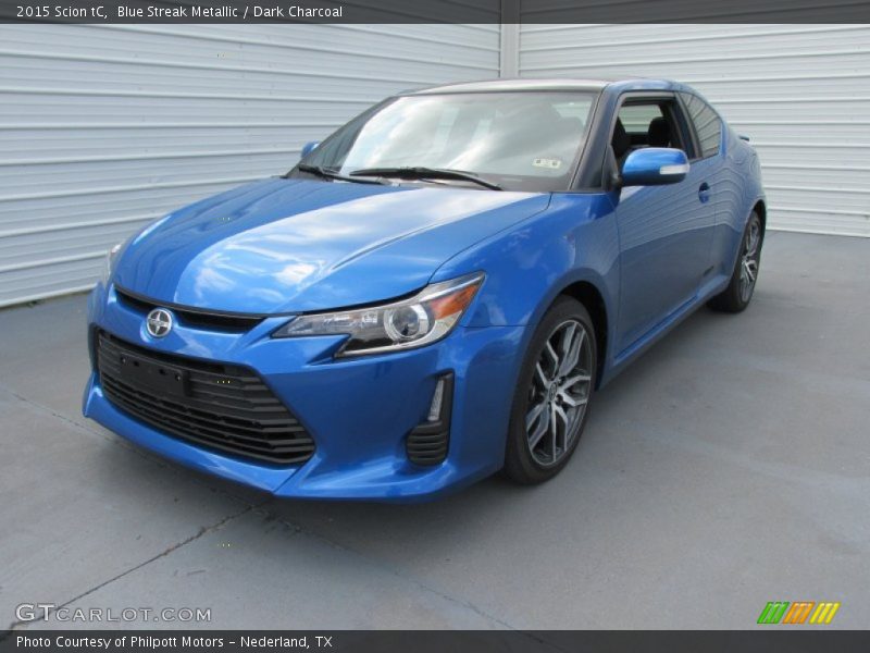 Blue Streak Metallic / Dark Charcoal 2015 Scion tC