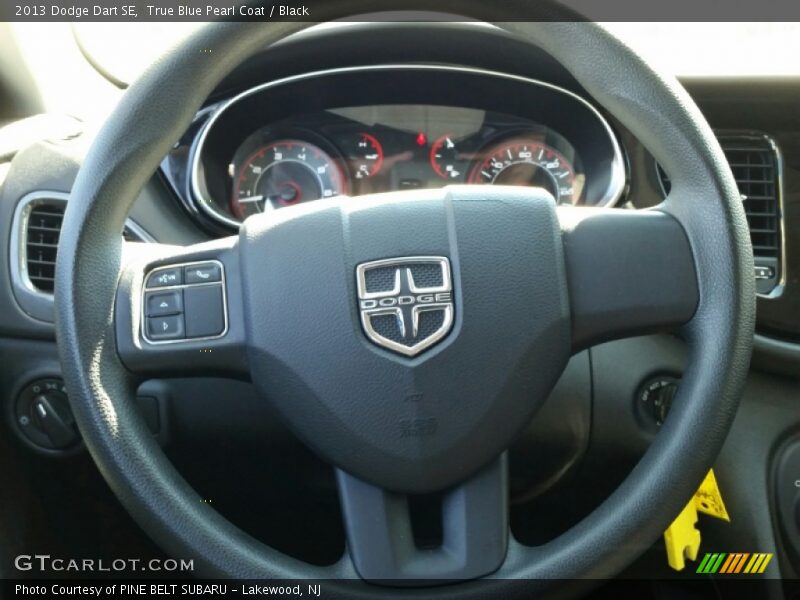 True Blue Pearl Coat / Black 2013 Dodge Dart SE