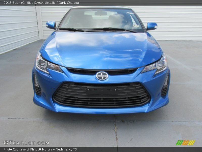 Blue Streak Metallic / Dark Charcoal 2015 Scion tC