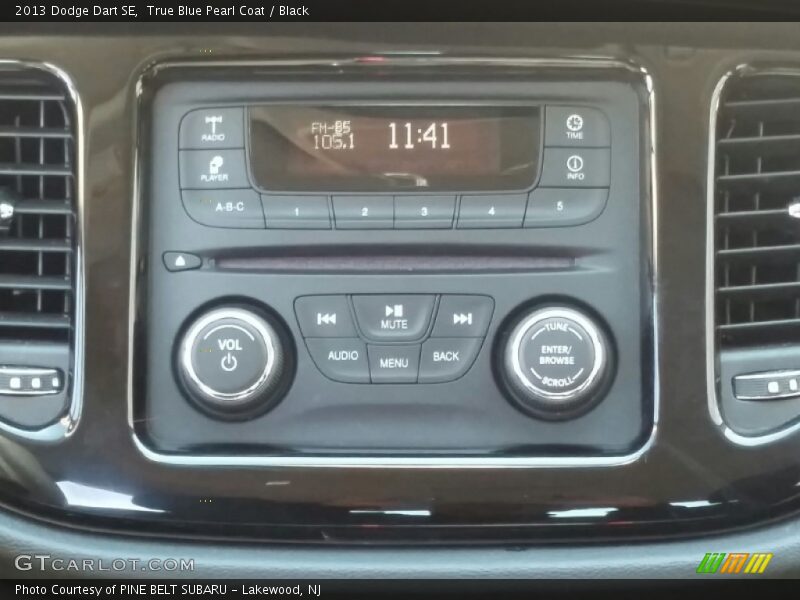 True Blue Pearl Coat / Black 2013 Dodge Dart SE
