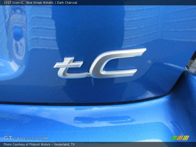 Blue Streak Metallic / Dark Charcoal 2015 Scion tC