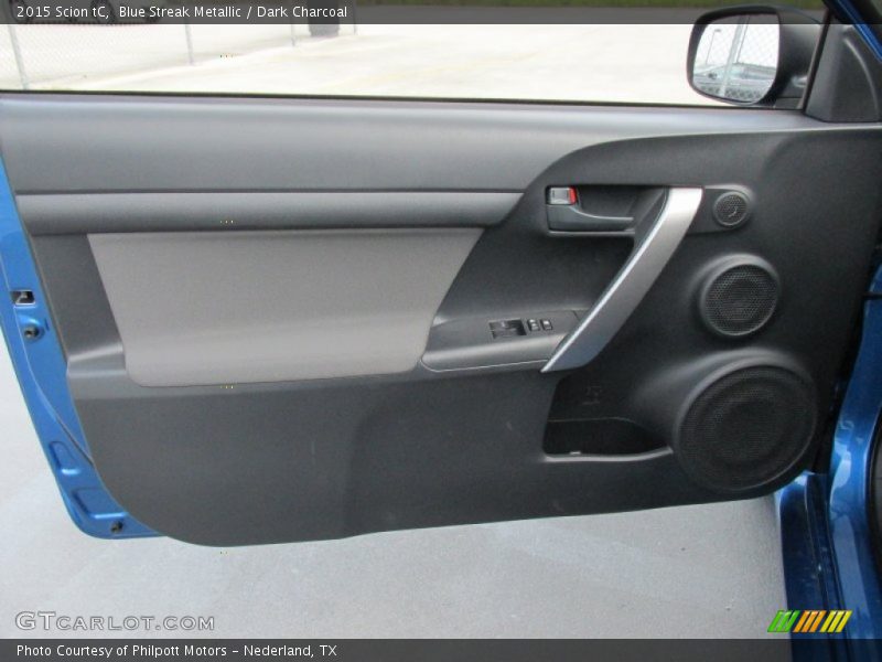 Blue Streak Metallic / Dark Charcoal 2015 Scion tC