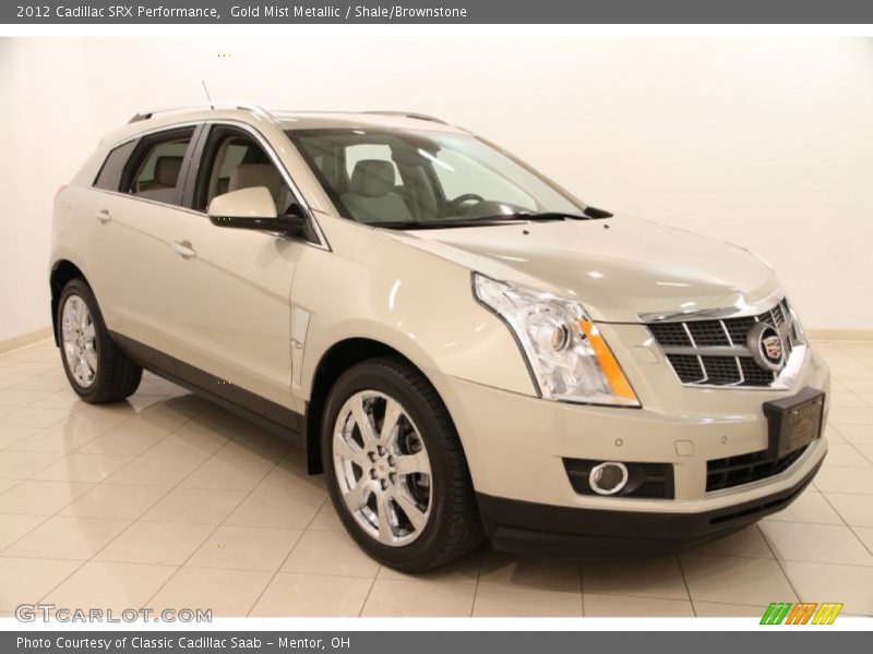 Gold Mist Metallic / Shale/Brownstone 2012 Cadillac SRX Performance