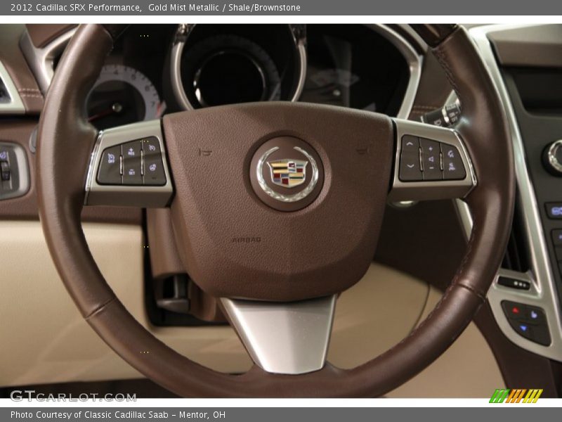 Gold Mist Metallic / Shale/Brownstone 2012 Cadillac SRX Performance