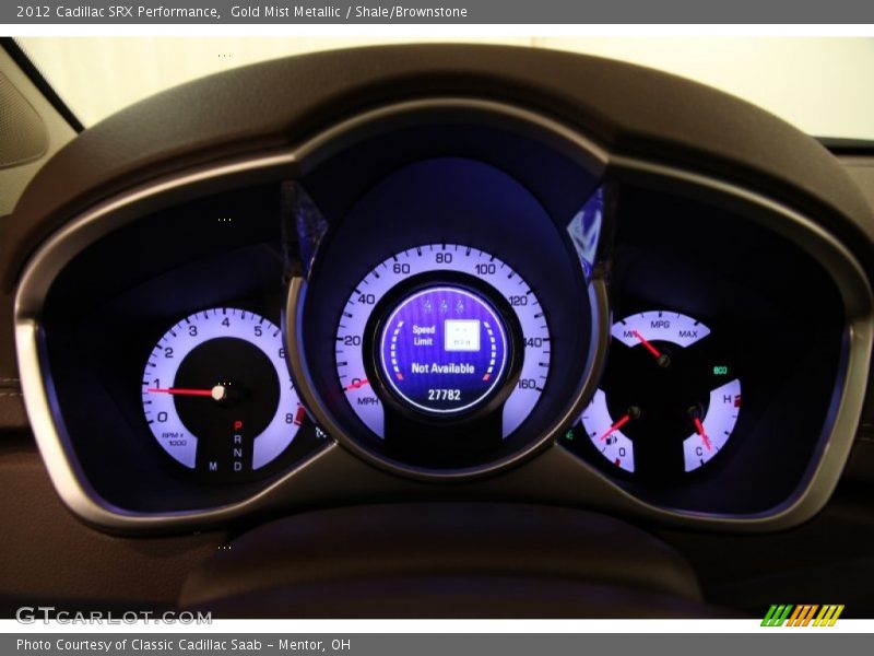 Gold Mist Metallic / Shale/Brownstone 2012 Cadillac SRX Performance