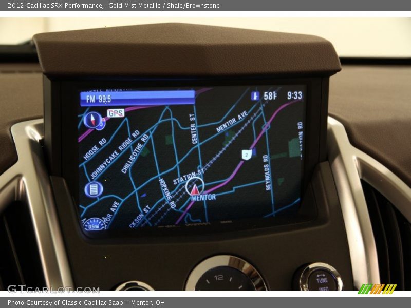 Gold Mist Metallic / Shale/Brownstone 2012 Cadillac SRX Performance