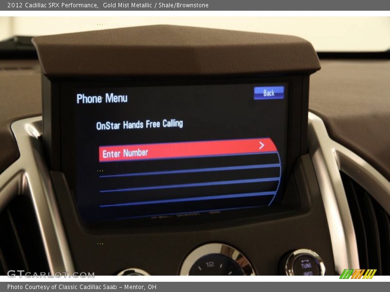 Gold Mist Metallic / Shale/Brownstone 2012 Cadillac SRX Performance