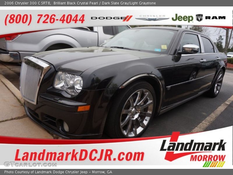 Brilliant Black Crystal Pearl / Dark Slate Gray/Light Graystone 2006 Chrysler 300 C SRT8