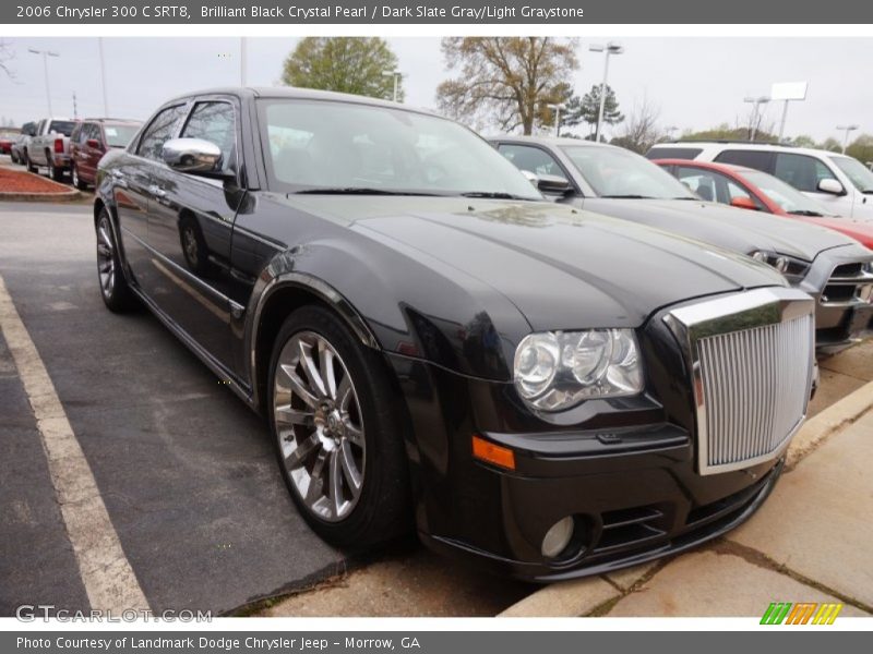 Brilliant Black Crystal Pearl / Dark Slate Gray/Light Graystone 2006 Chrysler 300 C SRT8