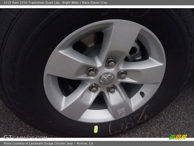 Bright White / Black/Diesel Gray 2015 Ram 1500 Tradesman Quad Cab