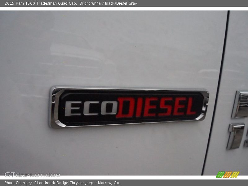 Bright White / Black/Diesel Gray 2015 Ram 1500 Tradesman Quad Cab