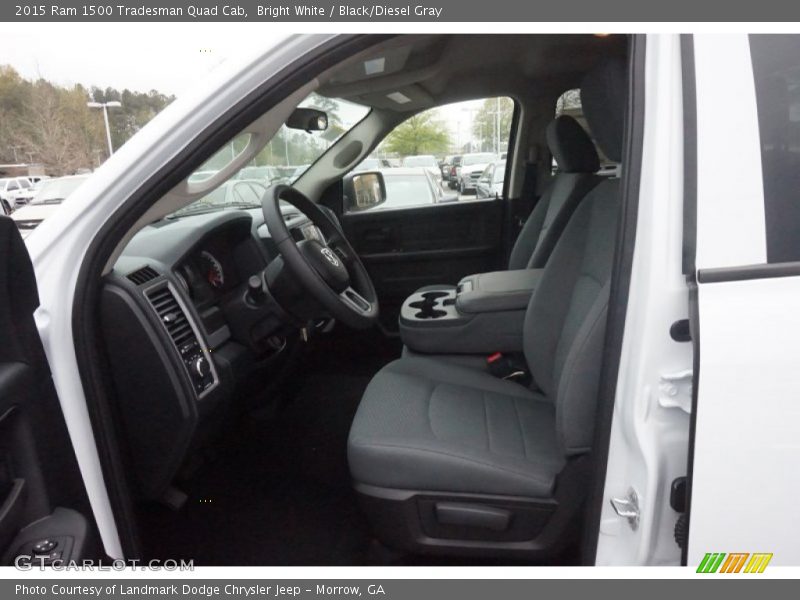 Bright White / Black/Diesel Gray 2015 Ram 1500 Tradesman Quad Cab