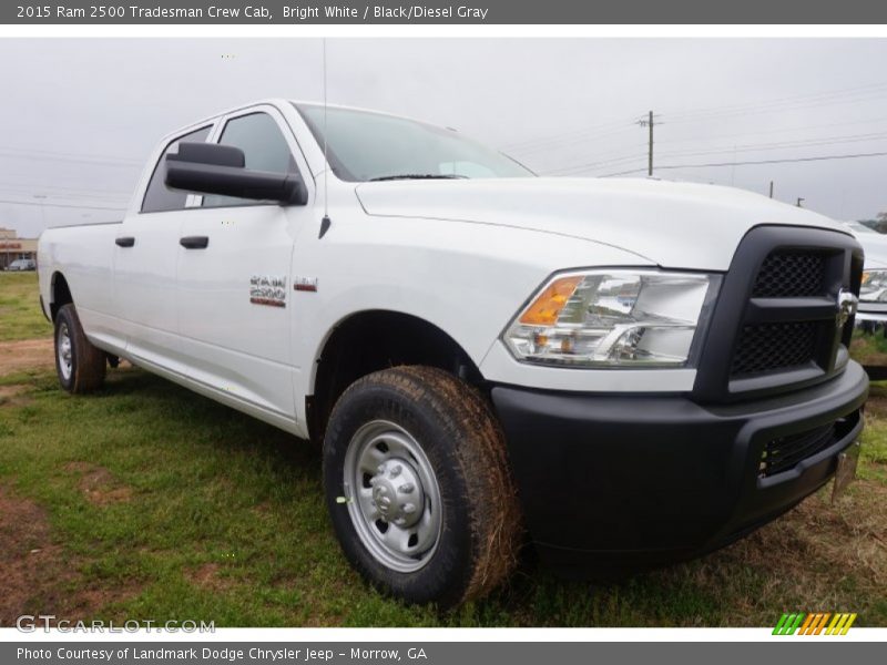 Bright White / Black/Diesel Gray 2015 Ram 2500 Tradesman Crew Cab