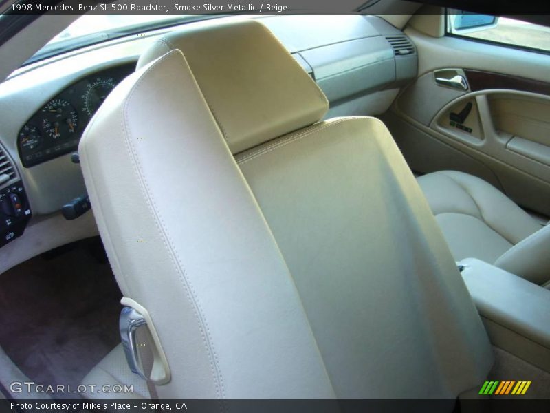 Smoke Silver Metallic / Beige 1998 Mercedes-Benz SL 500 Roadster