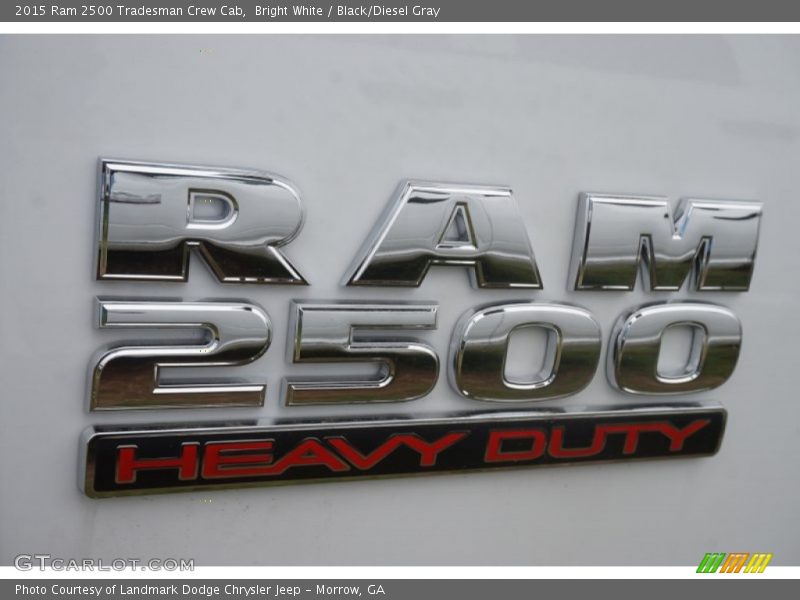 Bright White / Black/Diesel Gray 2015 Ram 2500 Tradesman Crew Cab