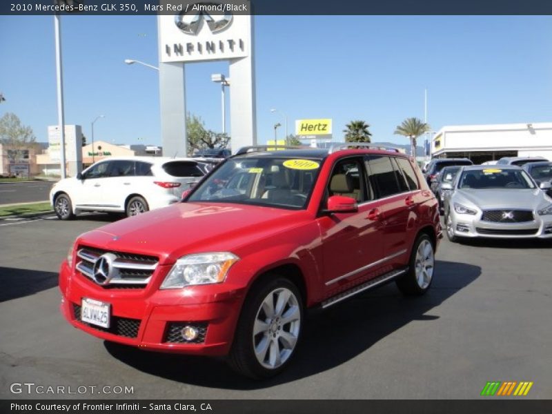 Mars Red / Almond/Black 2010 Mercedes-Benz GLK 350