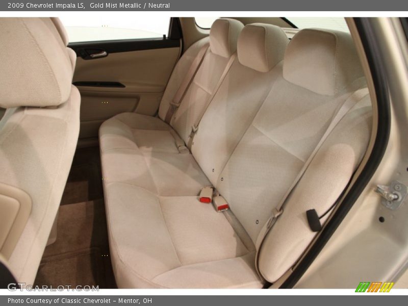 Rear Seat of 2009 Impala LS