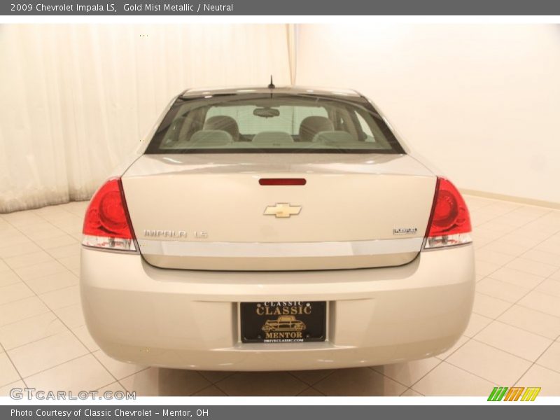 Gold Mist Metallic / Neutral 2009 Chevrolet Impala LS