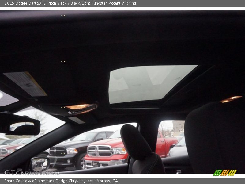 Pitch Black / Black/Light Tungsten Accent Stitching 2015 Dodge Dart SXT