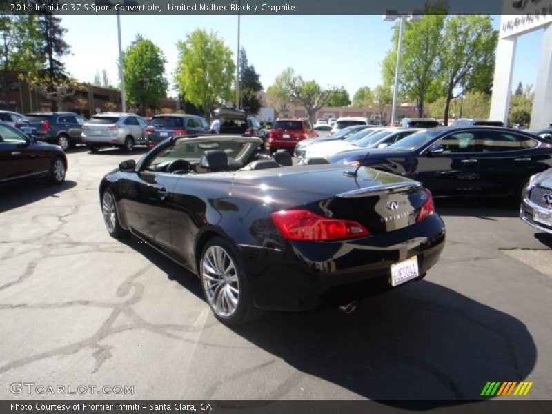 Limited Malbec Black / Graphite 2011 Infiniti G 37 S Sport Convertible
