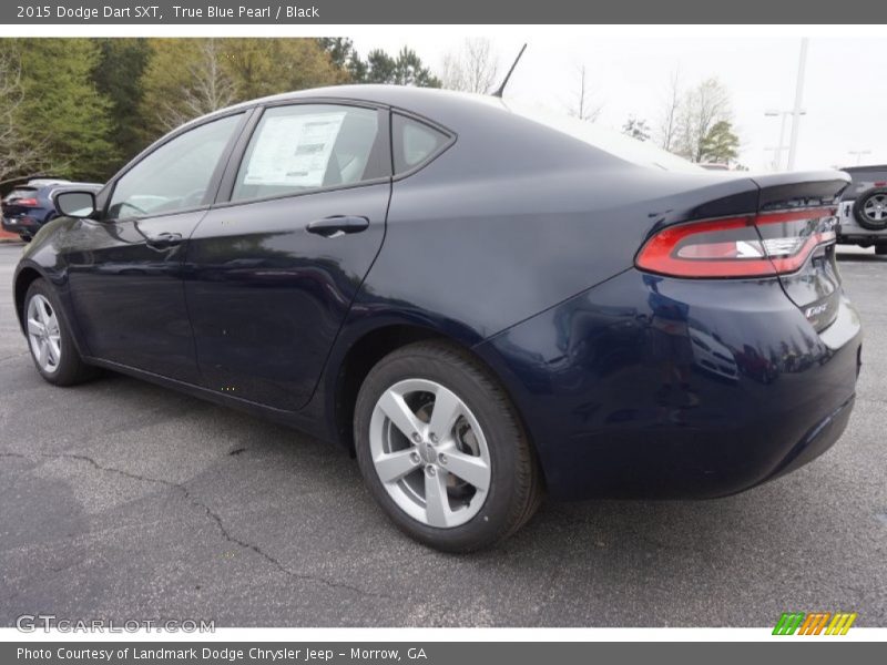 True Blue Pearl / Black 2015 Dodge Dart SXT