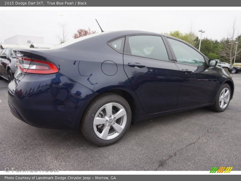 True Blue Pearl / Black 2015 Dodge Dart SXT